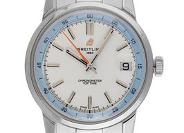 Breitling Top Time AB3113281A1A1 (2025) - Silver dial 38 mm Steel case