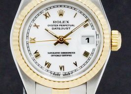 Rolex Lady-Datejust 69173 (1996) - White dial 26 mm Gold/Steel case