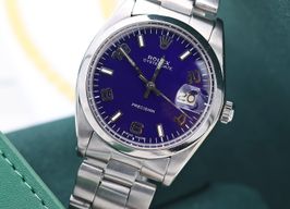 Rolex Oyster Precision 6694 (Onbekend (willekeurig serienummer)) - Blauw wijzerplaat 34mm Staal
