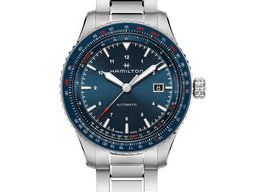 Hamilton Khaki Aviation H76645140 (2024) - Blauw wijzerplaat 42mm Staal