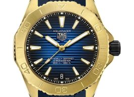 TAG Heuer Aquaracer WBP5152.FT6210 (2024) - Blauw wijzerplaat 40mm Geelgoud