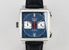 TAG Heuer Monaco Calibre 11 CAW211P (2025) - Blauw wijzerplaat 39mm Staal