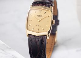 Rolex Cellini 4132 (1976) - Champagne wijzerplaat 25mm Witgoud