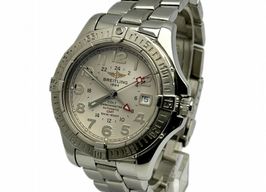 Breitling Colt GMT A32350 (2005) - Silver dial 40 mm Steel case