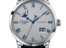 Glashütte Original Senator Excellence 1-36-24-02-02-61 (2025) - Grijs wijzerplaat 40mm Staal