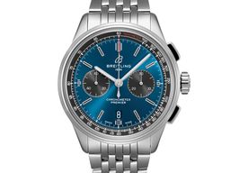 Breitling Premier AB0118A61C1A1 (2023) - Blauw wijzerplaat 42mm Staal