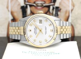 Rolex Datejust 36 16233 (1998) - Silver dial 36 mm Gold/Steel case