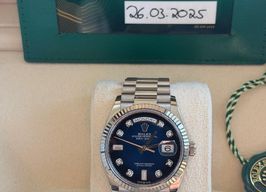 Rolex Day-Date 36 128239 (2025) - Blue dial 36 mm White Gold case