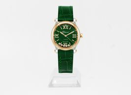 Chopard Happy Sport 278573-6032 (2024) - Groen wijzerplaat 30mm Goud/Staal