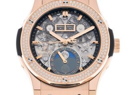 Hublot Classic Fusion Aerofusion 547.OX.0180.LR.1104 (2023) - Transparent dial 42 mm Rose Gold case