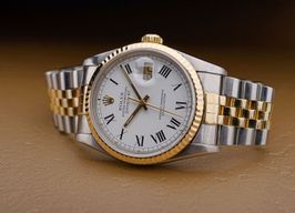 Rolex Datejust 36 16233 (1990) - White dial 36 mm Gold/Steel case