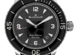 Blancpain Fifty Fathoms 5015-12B30-B52A (2024) - Black dial 45 mm Titanium case