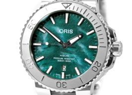 Oris Aquis 01 733 7730 4137-07 8 24 05PEB (2024) - Groen wijzerplaat 44mm Staal