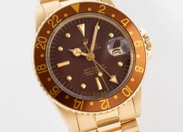 Rolex GMT-Master 1675/8 (1977) - Zwart wijzerplaat 40mm Geelgoud