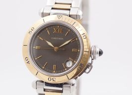 Cartier Pasha 1034 (2000) - Grey dial 35 mm Gold/Steel case
