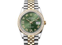 Rolex Datejust 36 126283RBR (2023) - Groen wijzerplaat 36mm Staal