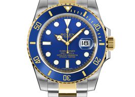 Rolex Submariner Date 116613LB-0005 (Unknown (random serial)) - Blue dial 40 mm Gold/Steel case