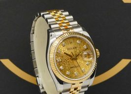 Rolex Datejust 36 116233 (2015) - Goud wijzerplaat 36mm Goud/Staal