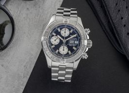 Breitling Superocean Chronograph II A13340 (Onbekend (willekeurig serienummer)) - Zwart wijzerplaat 42mm Staal