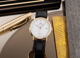 IWC Portofino Automatic IW353307 (1995) - White dial 38 mm Yellow Gold case