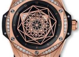 Hublot Big Bang Sang Bleu 465.OS.1118.VR.1204.MXM17 (2019) - Grijs wijzerplaat 39mm Roségoud