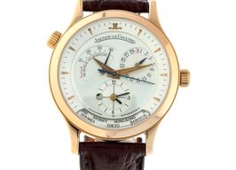 Jaeger-LeCoultre Master Geographic 142.2.92 (Unknown (random serial)) - Black dial 38 mm Rose Gold case