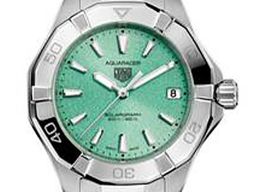 TAG Heuer Aquaracer Lady WBP1315.BA0005 (2024) - Turquoise wijzerplaat 34mm Staal