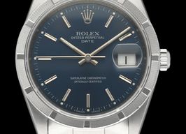 Rolex Oyster Perpetual Date 15210 (1997) - Blue dial 34 mm Steel case