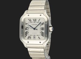 Cartier Santos WSSA0009 (2018) - White dial 40 mm Steel case