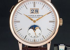 A. Lange & Söhne Saxonia 384.032 (Onbekend (willekeurig serienummer)) - Zilver wijzerplaat 40mm Roségoud