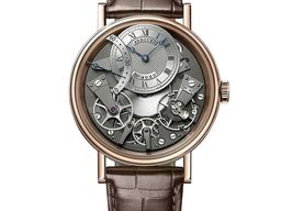 Breguet Tradition 7097BR/G1/9WU (2024) - Zilver wijzerplaat 40mm Roségoud