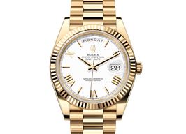 Rolex Day-Date 40 228238-0042 (2023) - White dial 40 mm Yellow Gold case