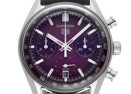 TAG Heuer Carrera CBS2219.FC6607 (2025) - Paars wijzerplaat 39mm Staal