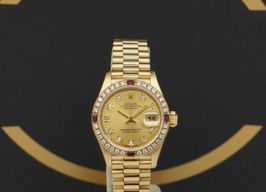 Rolex Lady-Datejust 69068 (1990) - Champagne dial 26 mm Yellow Gold case