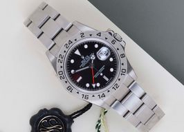 Rolex Explorer II 16570 (2009) - Zwart wijzerplaat 40mm Staal