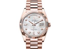 Rolex Day-Date 36 128235-0029 (2024) - Pearl dial 36 mm Rose Gold case