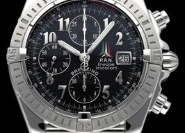 Breitling Chronomat Evolution A13356 (2005) - Zwart wijzerplaat 44mm Staal