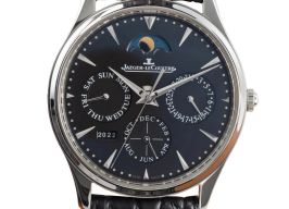 Jaeger-LeCoultre Master Ultra Thin Perpetual Q1308470 (2024) - Zwart wijzerplaat 39mm Staal