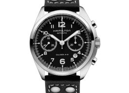 Hamilton Khaki Pilot Pioneer H76416735 (2025) - Zwart wijzerplaat 41mm Staal