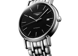 Longines Présence L4.921.4.52.6 (2024) - Black dial 39 mm Steel case