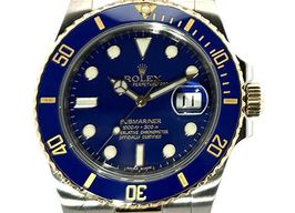 Rolex Submariner Date 116613LB (2011) - Blue dial 40 mm Gold/Steel case