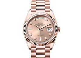 Rolex Day-Date 36 128235-0009 (2024) - Gold dial 36 mm Rose Gold case