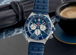 Breitling Chronomat AB0136161C1S1 (Unknown (random serial)) - Blue dial 44 mm Steel case