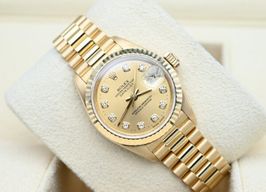 Rolex Lady-Datejust 69178 (1988) - Champagne dial 26 mm Yellow Gold case