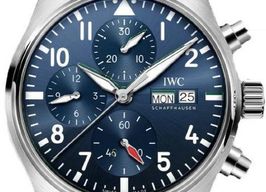 IWC Pilot Chronograph IW388102 (2025) - Blauw wijzerplaat 41mm Staal