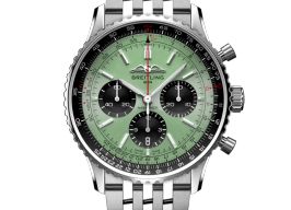 Breitling Navitimer 1 B01 Chronograph AB0138241L1A1 (2022) - Groen wijzerplaat 43mm Staal