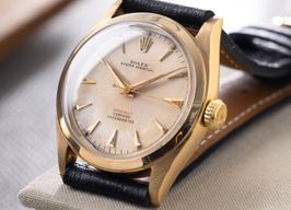 Rolex Oyster Perpetual 6084 (1952) - Yellow dial 34 mm Yellow Gold case
