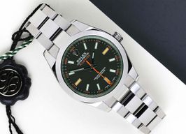 Rolex Milgauss 116400GV (2021) - Zwart wijzerplaat 40mm Staal