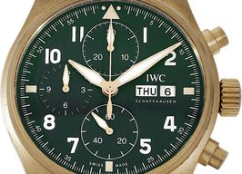 IWC Pilot Spitfire Chronograph IW387902 (2022) - Green dial 41 mm Bronze case