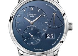 Glashütte Original PanoReserve 1-65-01-26-12-71 (2024) - Blue dial 40 mm Steel case